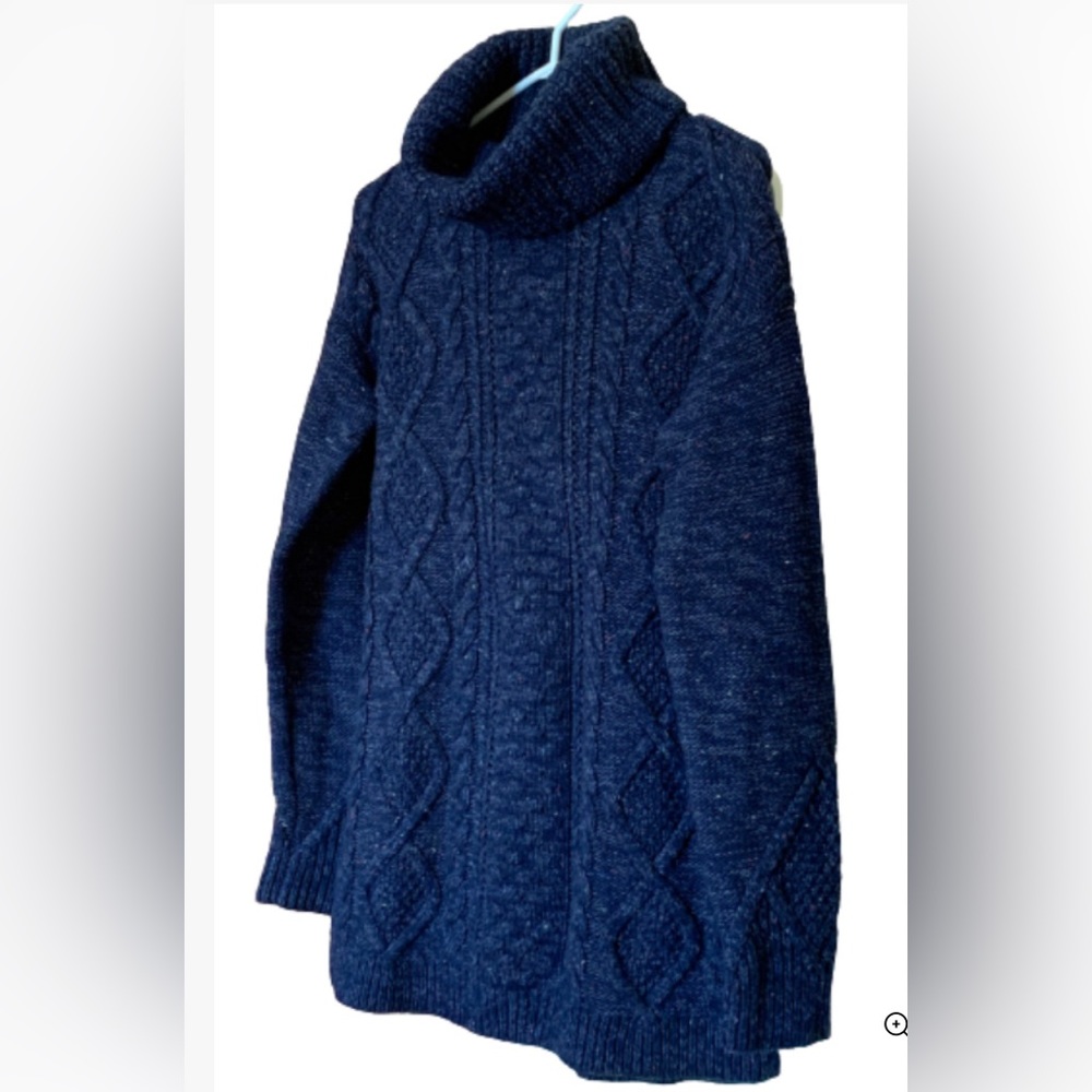 NWT Land’s End Women’s S Turtleneck Blue Sweater